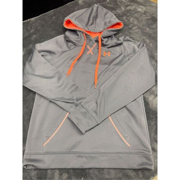 Under Armour Tops - Grey and Orange Under Armour Women’s Medium hoodie in great shape! #activewear
